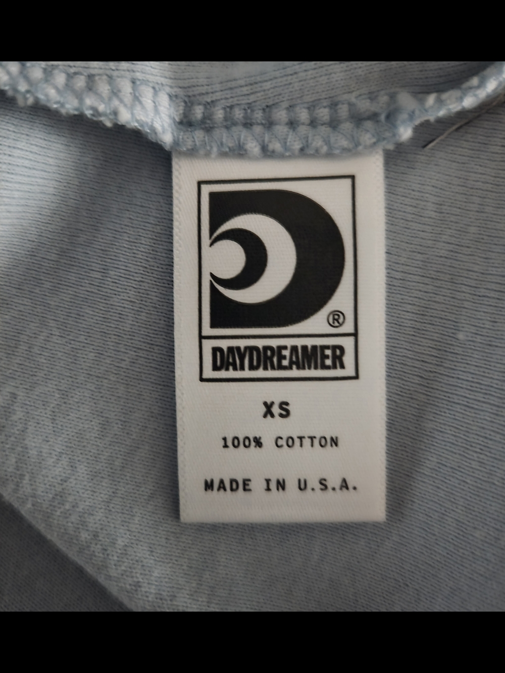 Daydreamer Sky Blue Ribbed Tank with Neon Yellow Graphic - Picture 7 of 8